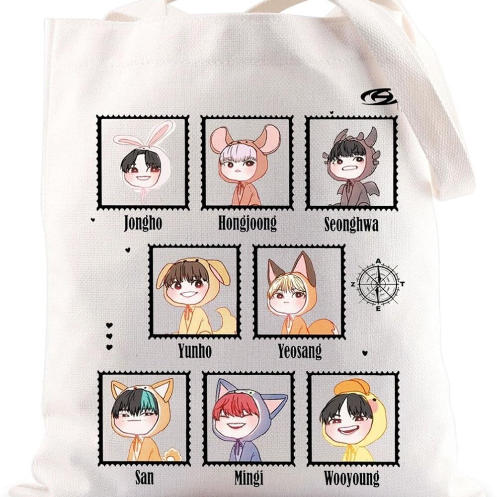 BWKTOP K-Pop Music Group Tote Bag - Fans Gifts With K-Pop Band Merchandise Canva